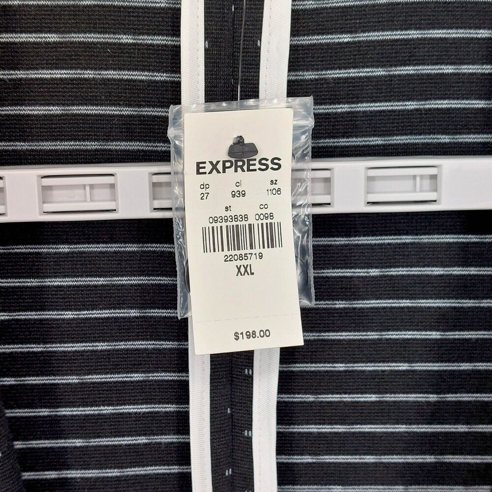Express Performance Slim Jacket Sz XXL Black Sports Coat Stretch Blazer $198 - Picture 11 of 12